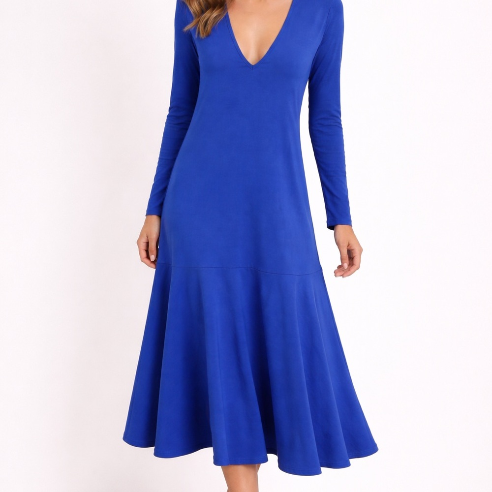 Rebdolls Royal Blue Long Sleeve Dress size 2X